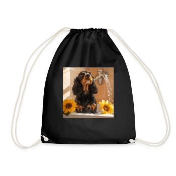 Cocker Spaniel - Turnbeutel - Schwarz - Vorne