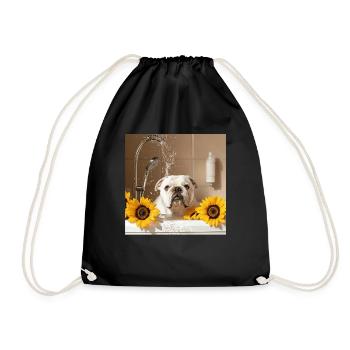 Bulldogge - Turnbeutel - Schwarz - Vorne