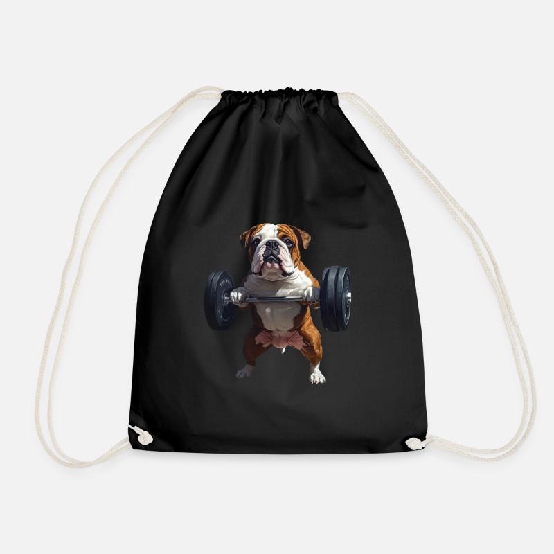 Bulldogge - Turnbeutel - Schwarz