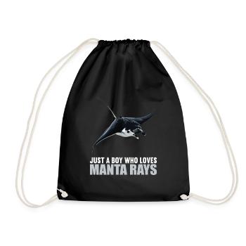 Raies manta Raies manta - Sac de sport léger - noir - Devant