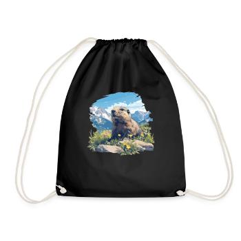 Marmottes Marmottes - Sac de sport léger - noir - Devant