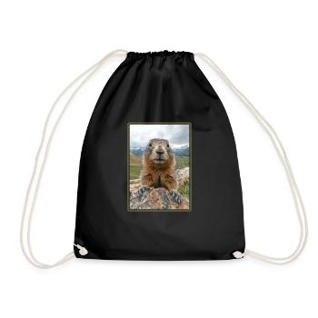 Marmottes Marmottes - Sac de sport léger - noir - Devant