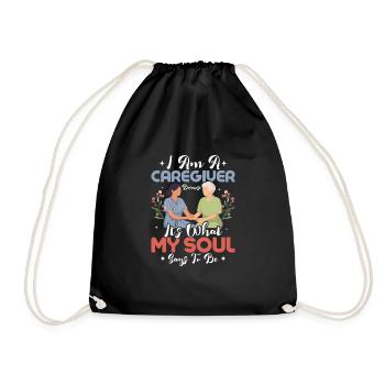 Je suis un aidant naturel parce que c’est ce dont mon âme s’occupe - Sac de sport léger - noir - Devant