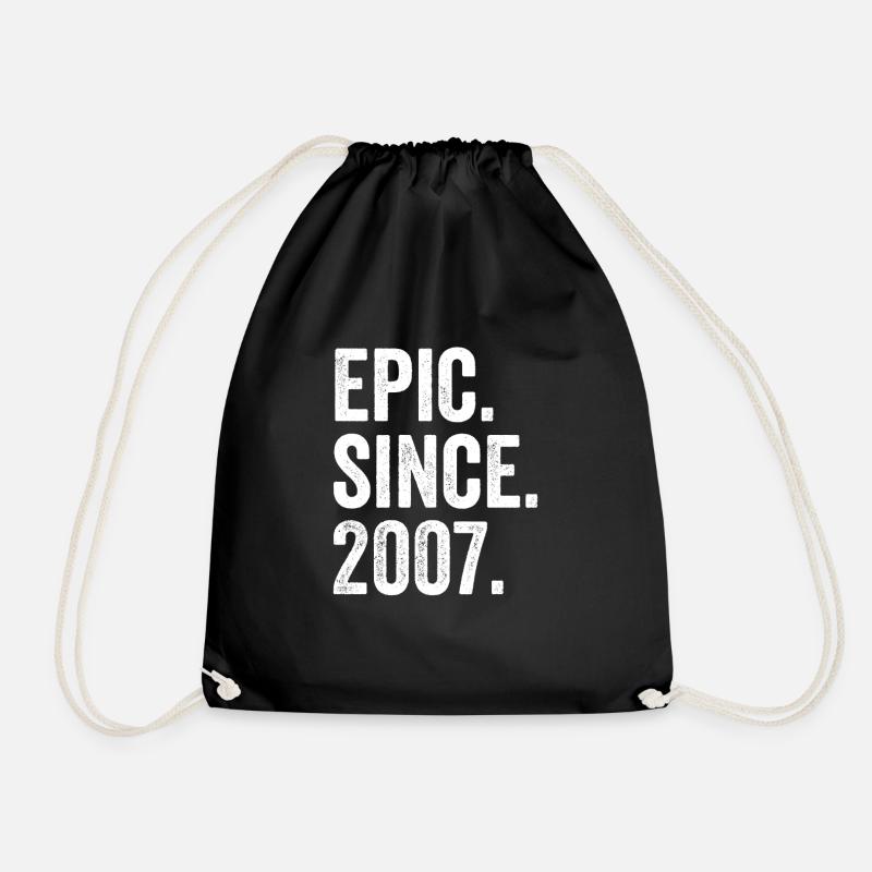 Epic Since 2007 Geburtsjahr Geburtstag - Turnbeutel - Schwarz