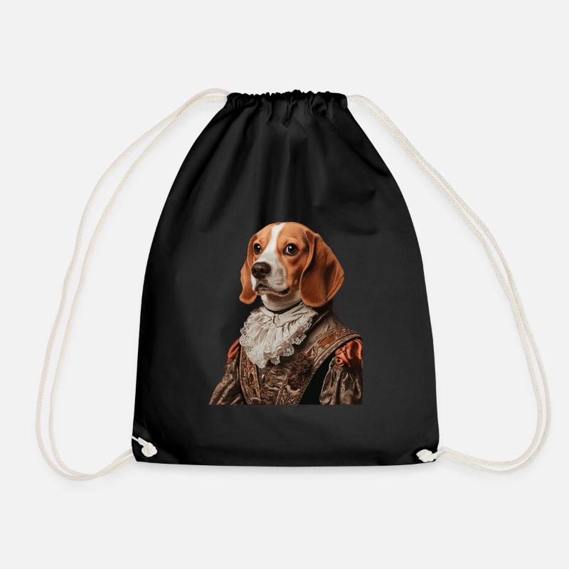 Beagle - Turnbeutel - Schwarz