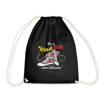 L’autisme est une âme amicale - Sac de sport léger - noir - Devant