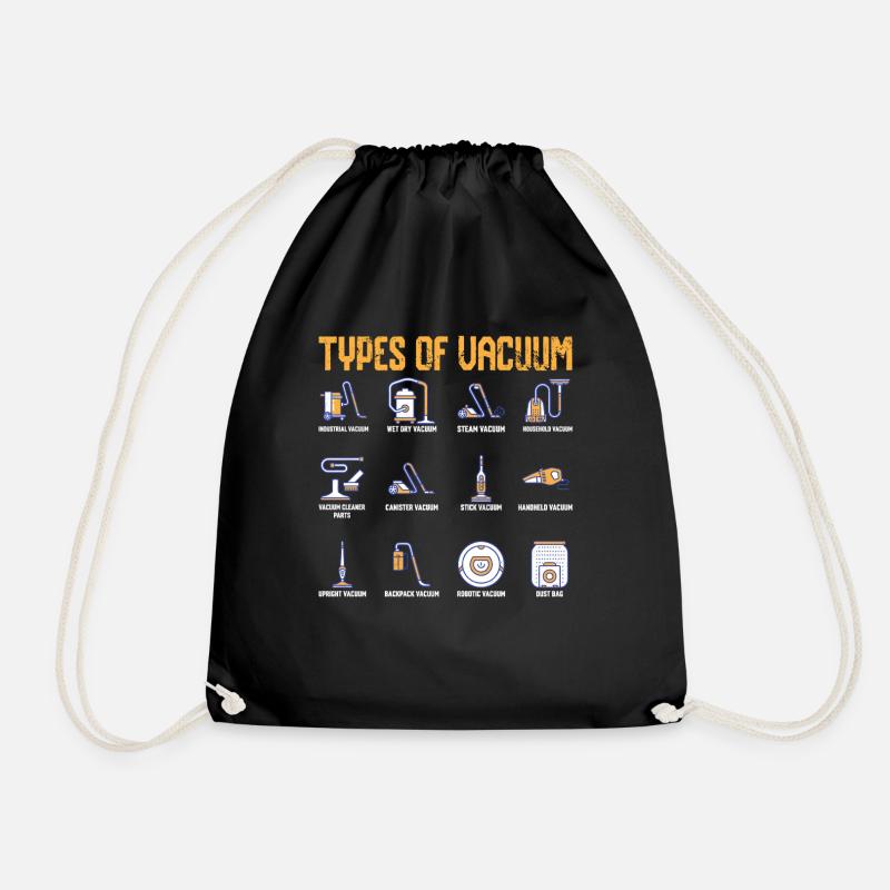Types of vacuum cleaners - Drawstring Bag - black