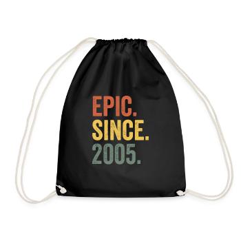 Epic Depuis 2005 Année de naissance Anniversaire - Sac de sport léger - noir - Devant