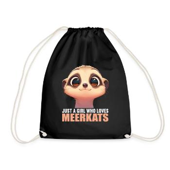 Meerkat Erdmännchen - Turnbeutel - Schwarz - Vorne