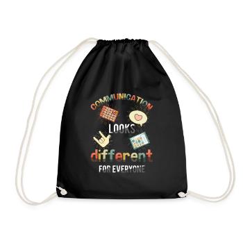 La communication sur l’autisme est différente pour - Sac de sport léger - noir - Devant