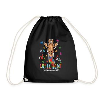 Autismus Bewusstsein: It's Ok To Be Different - Turnbeutel - Schwarz - Vorne