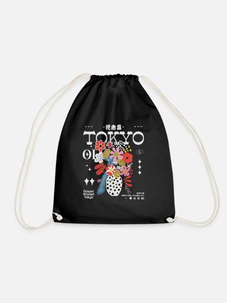 Marché aux fleurs de Tokyo - Sac de sport léger - noir
