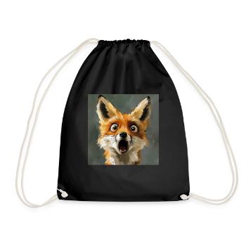 Fuchs - Turnbeutel - Schwarz - Vorne