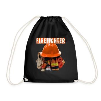 Fire Brigade Equipment FIREFIGHTER - Drawstring Bag - black - Front