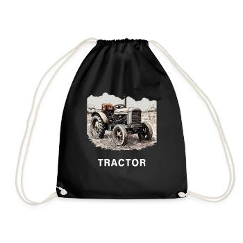 TRACTEUR - Sac de sport léger - noir - Devant