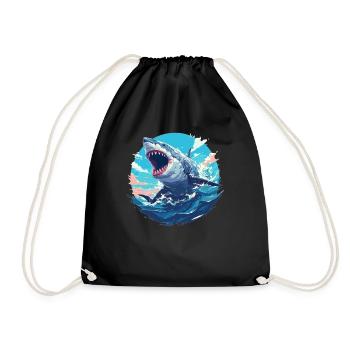 Megalodons Megalodon - Drawstring Bag - black - Front
