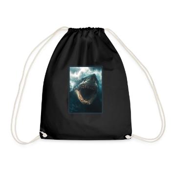 Megalodons Megalodon - Drawstring Bag - black - Front