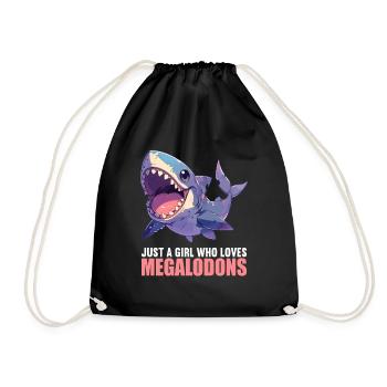 Megalodons Megalodon - Drawstring Bag - black - Front