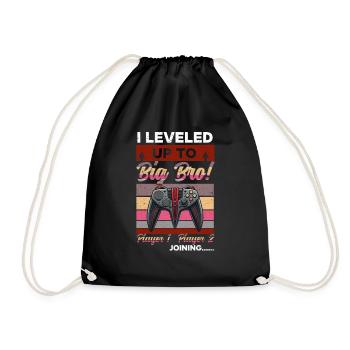 Level Bis Big Brother Console Gamer Elder - Turnbeutel - Schwarz - Vorne