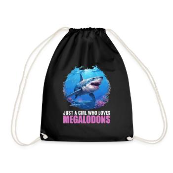 Megalodons Megalodon - Drawstring Bag - black - Front