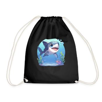 Great White Sharks Great White Shark - Drawstring Bag - black - Front