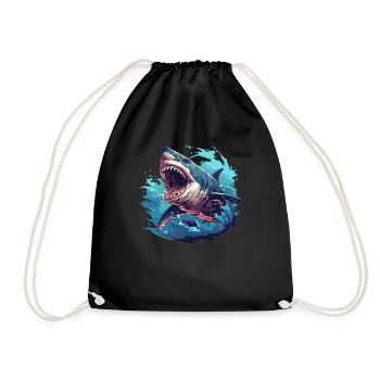 Great White Sharks Great White Shark - Drawstring Bag - black - Front