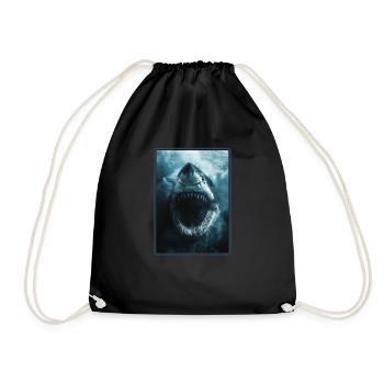 Great White Sharks Great White Shark - Drawstring Bag - black - Front
