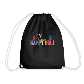 Holi Festival - Have A Happy Holi - Turnbeutel - Schwarz - Vorne