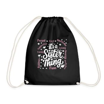 C’est une chose de sœur - Sac de sport léger - noir - Devant