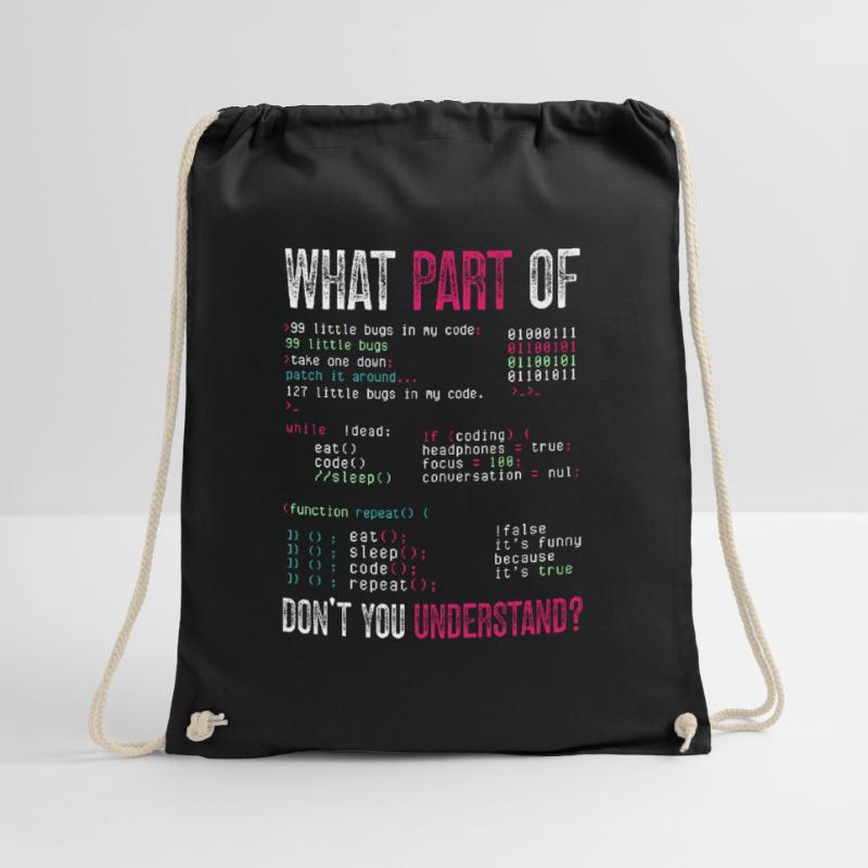 Programmer Computer Coding Software Developer Drawstring Bag