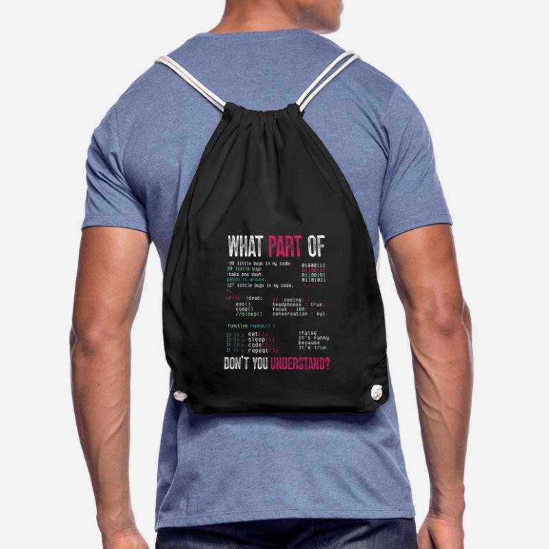 Programmer Computer Coding Software Developer Drawstring Bag
