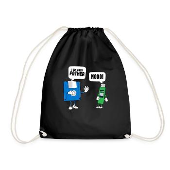 Programmer Computer Coding Software Developer - Drawstring Bag - black - Front