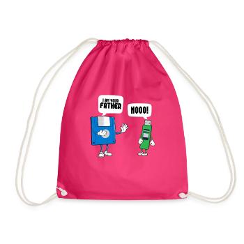 Programmer Computer Coding Software Developer - Drawstring Bag - fuchsia - Front