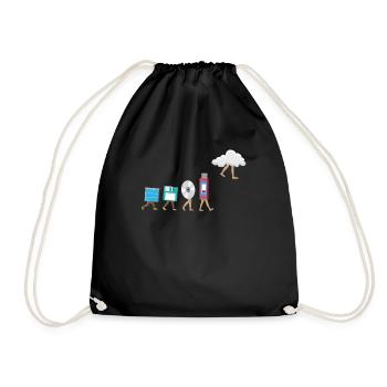 Programmer Computer Coding Software Developer - Drawstring Bag - black - Front