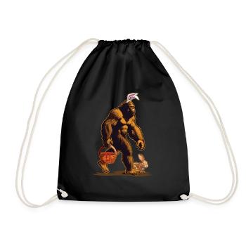 Panier de lapin Bigfoot surprise de Pâques - Sac de sport léger - noir - Devant