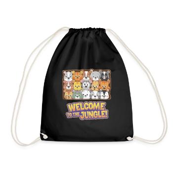 MOUNTED ANIMAL HEADS - Drawstring Bag - black - Front