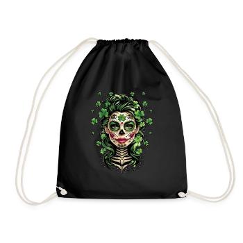 Jour de la Saint Patrick Crâne Femmes Masque - Sac de sport léger - noir - Devant