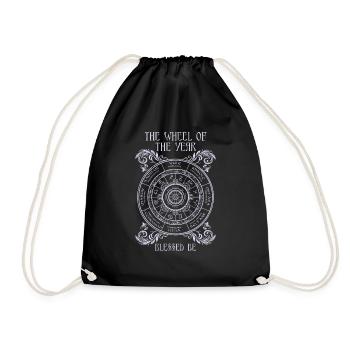 The Wheel Of The Year Ostara - Drawstring Bag - black - Front