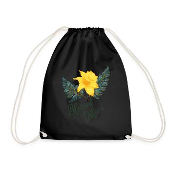 Ostara Flower Spring Nature - Drawstring Bag - black - Front