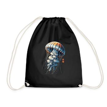 Méduse rétro vintage méduse esthétique japonaise - Sac de sport léger - noir - Devant