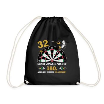 Les fléchettes 32 ne sont pas des fléchettes d’anniversaire de 180 - Sac de sport léger - noir - Devant