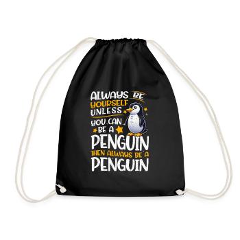 Pingouins Oiseau Amoureux des Pingouins Passionné - Sac de sport léger - noir - Devant