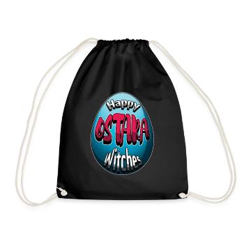 Happy Ostara Witches Happy Ostara Egg - Drawstring Bag - black - Front