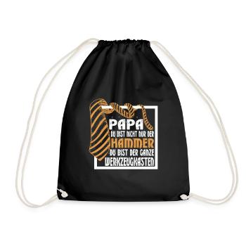 Dad Gifts Birthday Fathers Day Funny Birthday - Drawstring Bag - black - Front