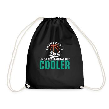 Basketball-Vater Basketball Dad - Drawstring Bag - black - Front