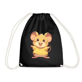 Mäuse Maus - Turnbeutel - Schwarz - Vorne