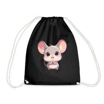 Mäuse Maus - Turnbeutel - Schwarz - Vorne