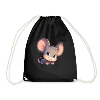 Mäuse Maus - Turnbeutel - Schwarz - Vorne