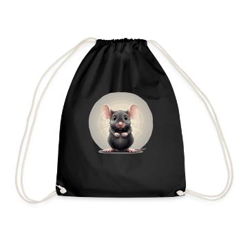 Mäuse Maus - Turnbeutel - Schwarz - Vorne