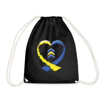 Schéma du syndrome de Down de l’anse cardiaque - Sac de sport léger - noir - Devant